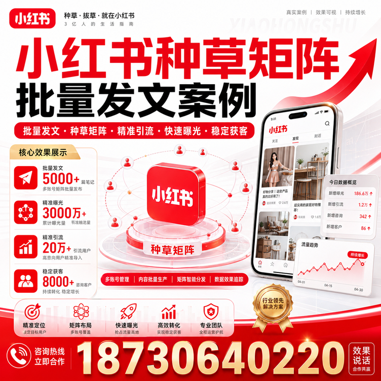 绥化小红书种草矩阵批量发文案例